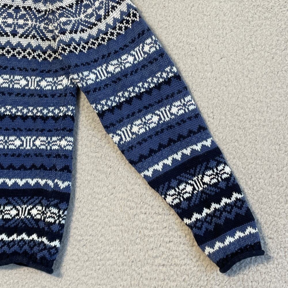 Marsh Landing Blues Women's Pullover Sweater Geometric Crew Neck Blue M VTG - Picture 12 of 14